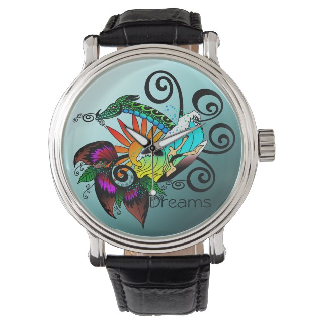 Surfer Dude Cartoon Watch (Front)