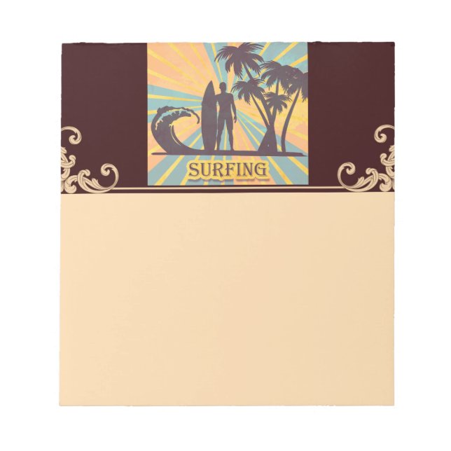 Surfer Dude Notepad (Front)