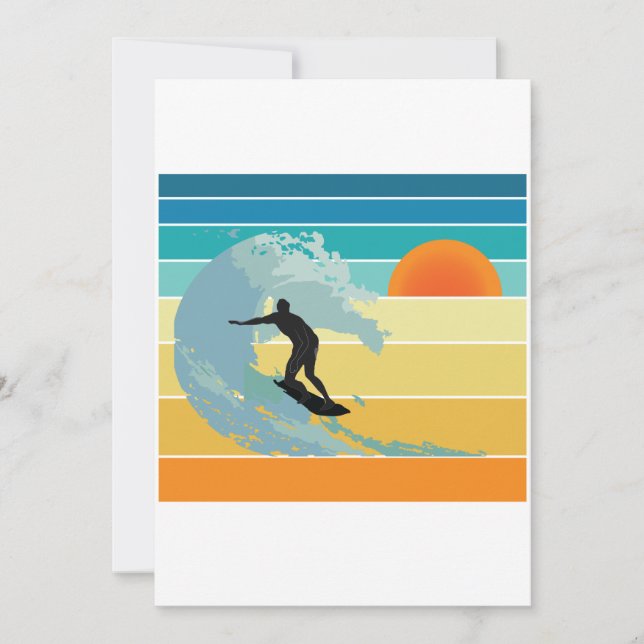 Surfer Dude Vintage Sunset (Front)