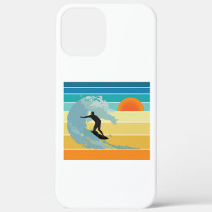 Surfer Dude Vintage Sunset iPhone 12 Pro Max Case