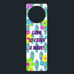 Surfer Flower Girl Room Decor Door Hanger<br><div class="desc">Put a smile on her face with this fun door hanger. Makes a wonderful gift, personalise it as you choose it will be a keepsake for years to come and a wonderful way to add to any room décor. Look for other fun ideas all part of the Summer Lovin collection....</div>