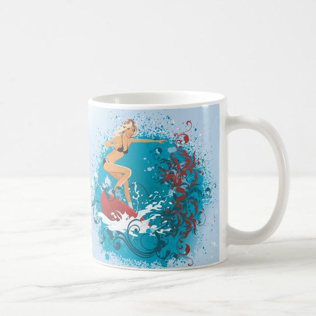 Surfer Girl 1 Mug (Right)