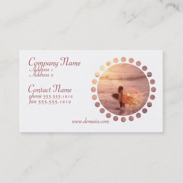 Surfer Girl Business Card (Front)
