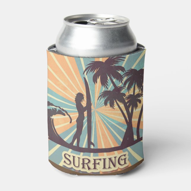 Surfer Girl Can Cooler (Can Front)