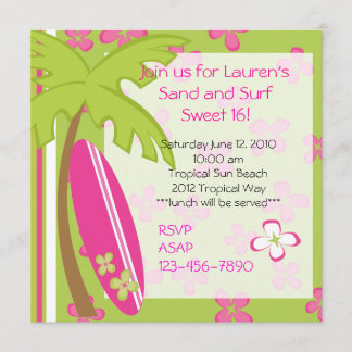Surfer Girl Invitation