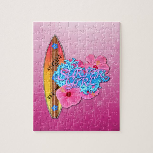 Surfer Girl Jigsaw Puzzle (Vertical)
