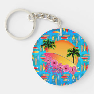 Surfer Girl Key Ring