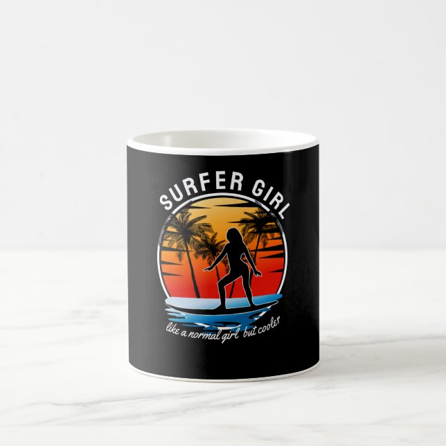 Surfer Girl Like a Normal Girl But Cooler Coffee Mug (Center)