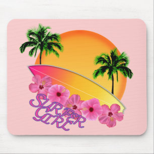 Surfer Girl Mouse Mat