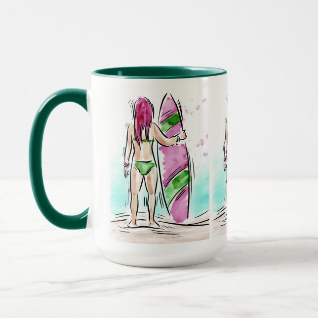 Surfer Girl mugs (Left)