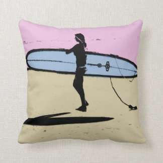 Surfer girl pillow,  Copyright Karen J Williams Cushion