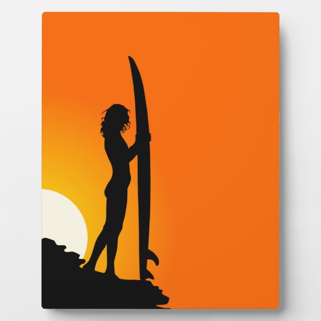 Surfer Girl Plaque (Front)
