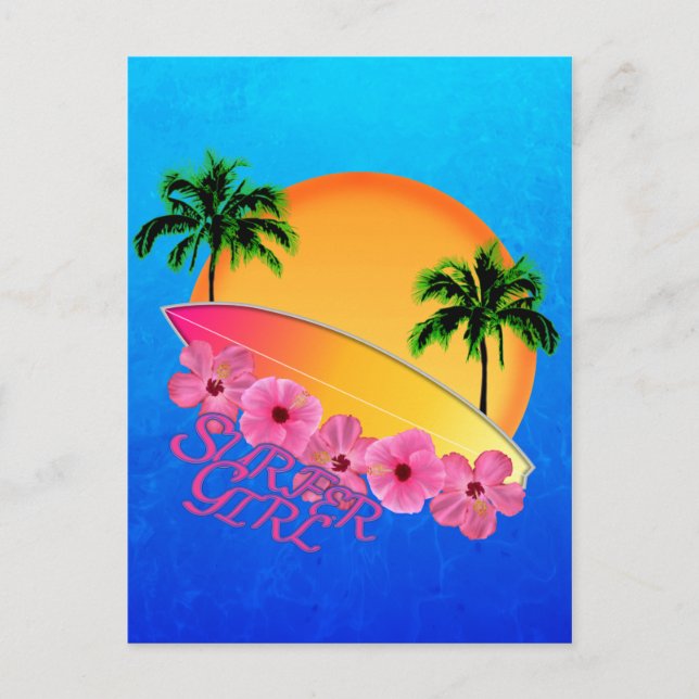 Surfer Girl Postcard (Front)
