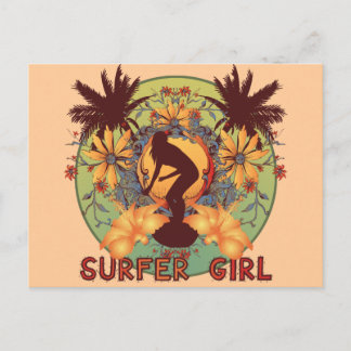 Surfer Girl Postcard