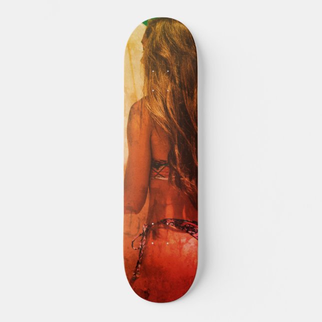 Surfer Girl Skateboard Deck (Front)