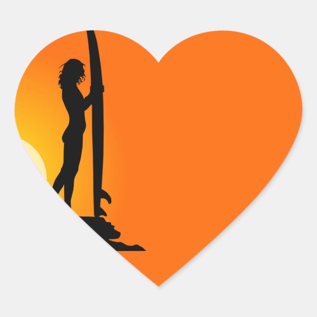 Surfer Girl Sticker (Front)