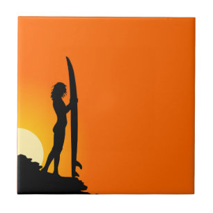Surfer Girl Tile