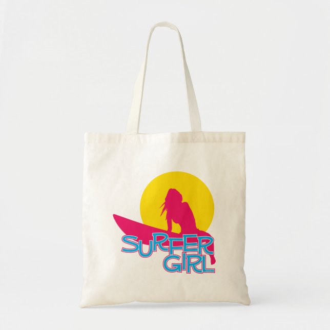 Surfer Girl Tote Bag (Front)