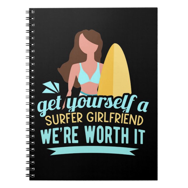 Surfer Girlfriend Notebook (Front)