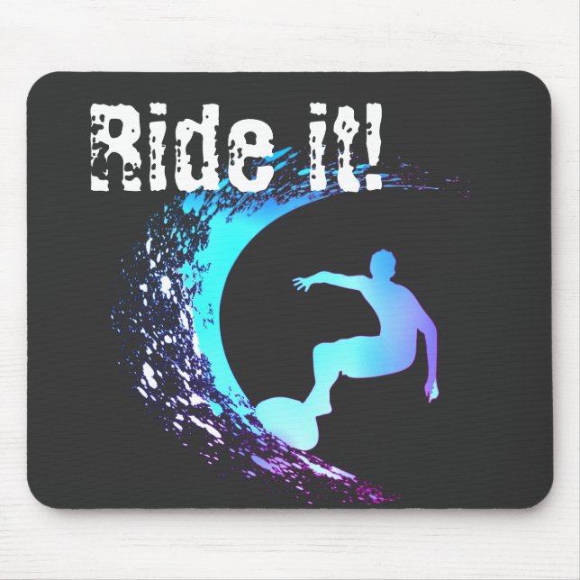 Surfer Graffiti Style  Mouse Mat (Front)