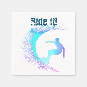 Surfer Graffiti Style  Napkin