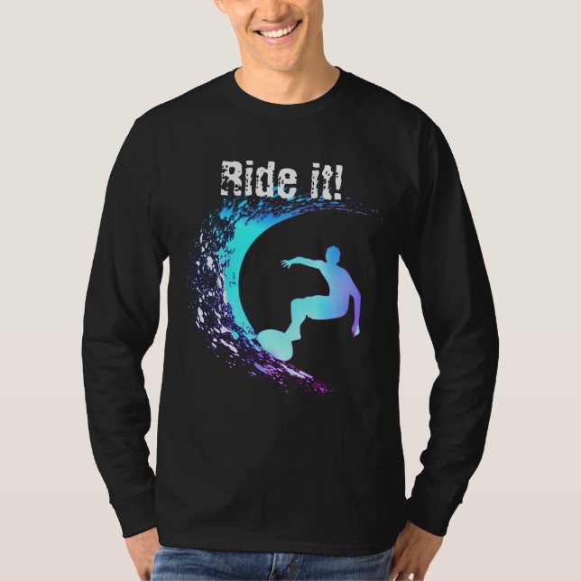 Surfer Graffiti Style T-Shirt (Front)