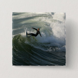 Surfer in a Wetsuit Pin