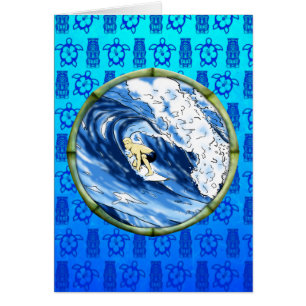 Surfer In Bamboo Circle
