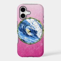 Surfer In Bamboo Circle