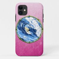 Surfer In Bamboo Circle