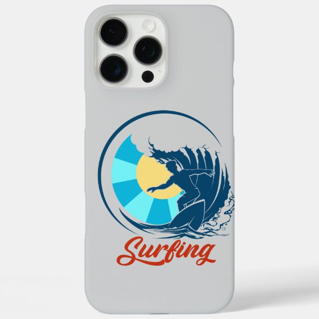 Surfer In Blue Case-Mate iPhone Case (Back)