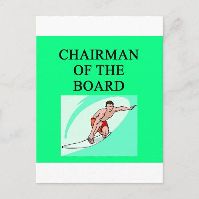 surfer joke postcard (Front)