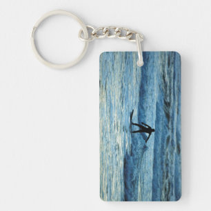 Surfer Key Ring