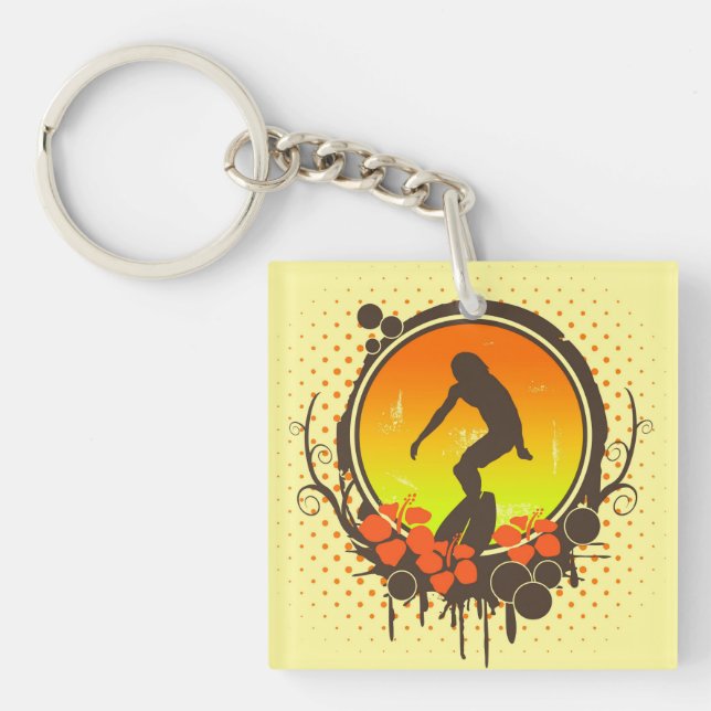 Surfer Key Ring (Front)