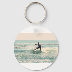 Surfer Key Ring