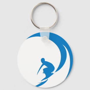 Surfer Key Ring