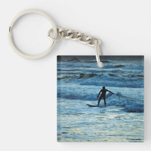 Surfer Key Ring