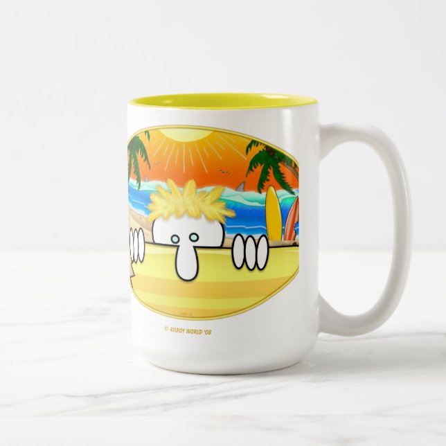 Surfer Kilroy Mug (Right)