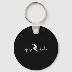 Surfer Life Sound Waves Love For Surfing Pion Desi Key Ring