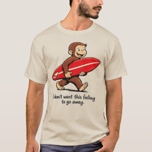 Surfer Monkey , Nostalgic Summer Beach T-Shirt