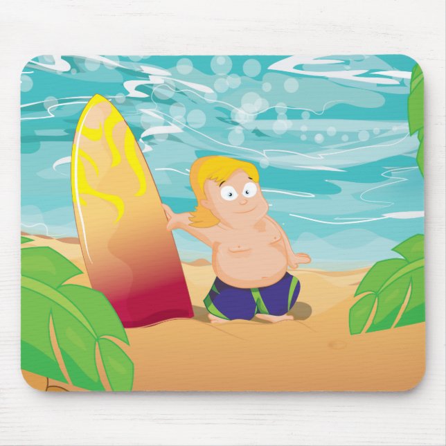 Surfer Mouse Mat (Front)
