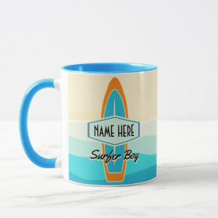 Surfer on beach  mug