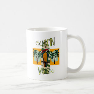Surfer Parrot Coffee Mug