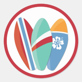 Surfer Party Surfboards Sticker