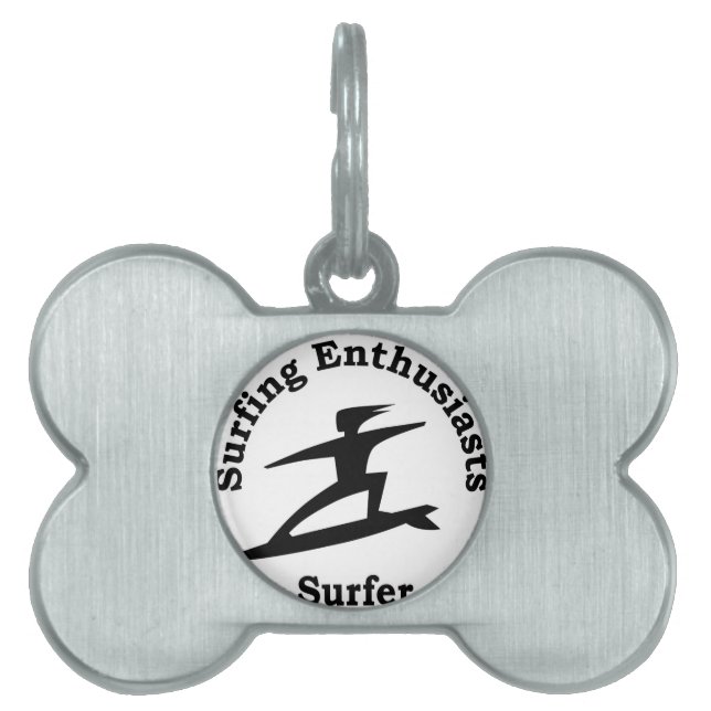 Surfer Pet Tag (Front)