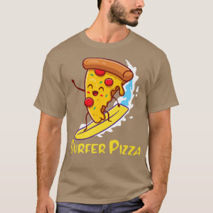 Surfer Pizza  Surfer Boy Near Me cool Surfer Boy  T-Shirt