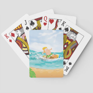 Surfer Playing Cards
