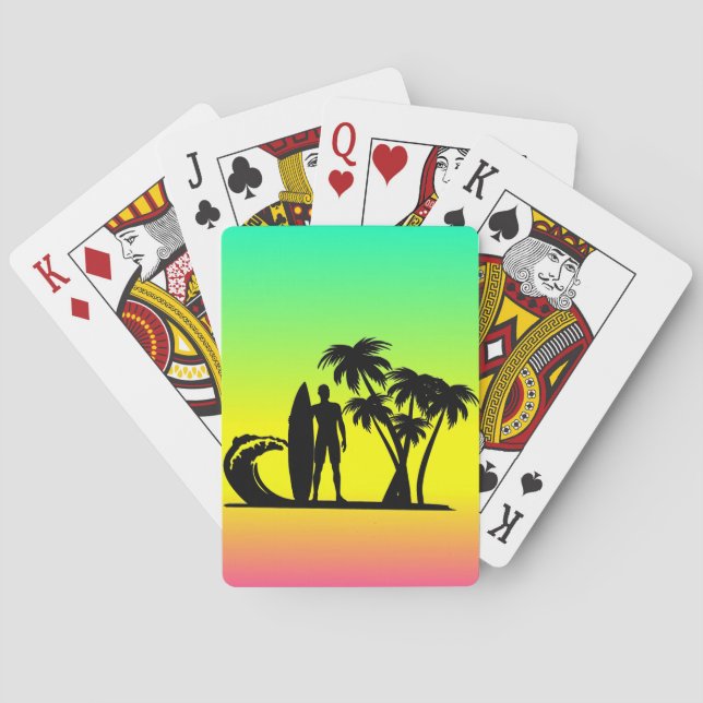 Surfer Playing Cards (Back)