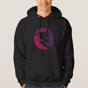 Surfer Retro Surfing Sunset Hoodie