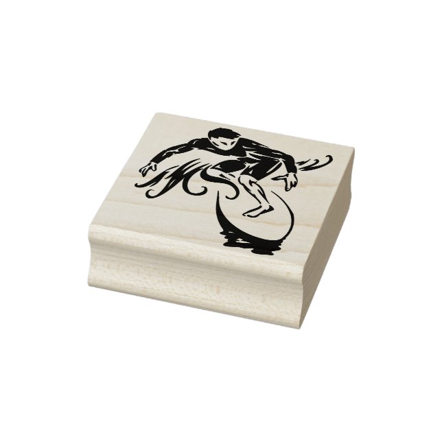 Surfer Rubber Stamp (Stamp)